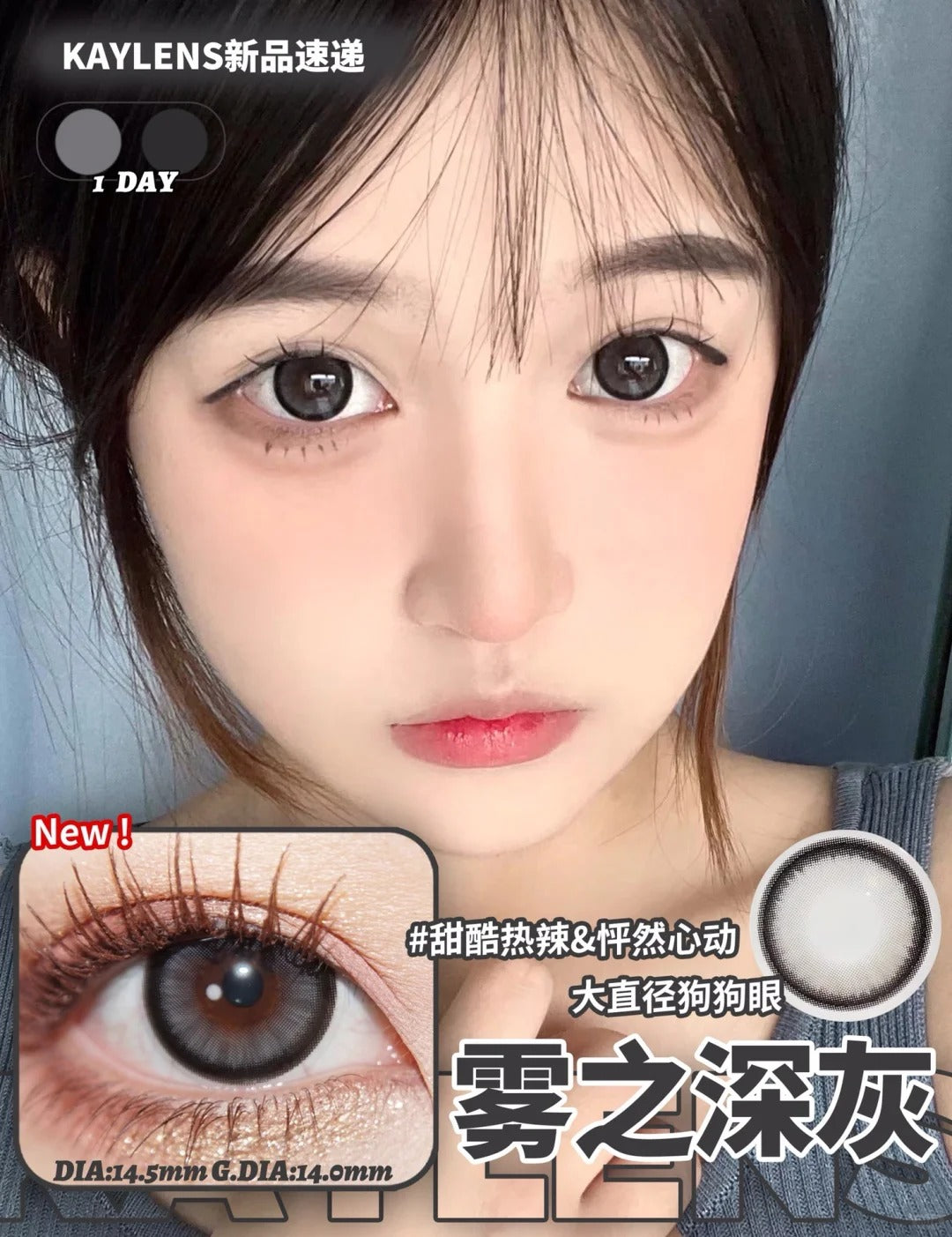 Kaylens 雾之深灰 日抛